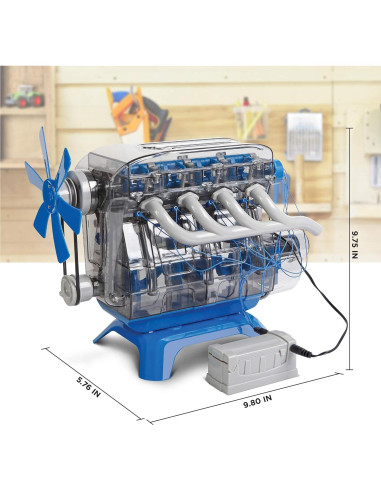 Kit de Construcción Motor 4 Cilindros Discovery STEM 1,36 kg