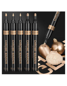 Marcadores de Cromo KERIFI, Juego de 5, Color Cobre, 1-3mm