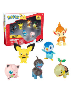 Conjunto de Figuras de Batalla Pokémon Jazwares 6 Piezas