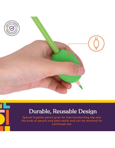 Agarraderas de Lápiz Ergonómicas Suministros Especiales - 6 Piezas