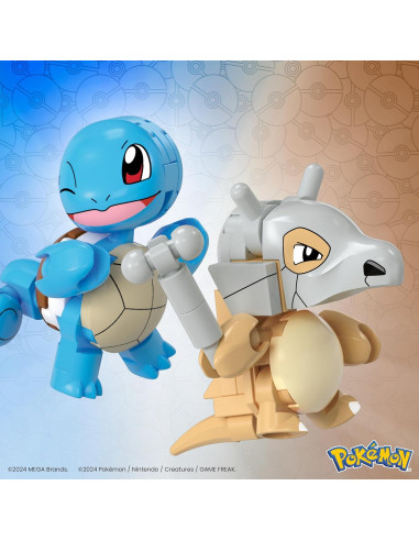 Juguetes de Construcción MEGA Pokémon Squirtle y Cubone 45 Piezas
