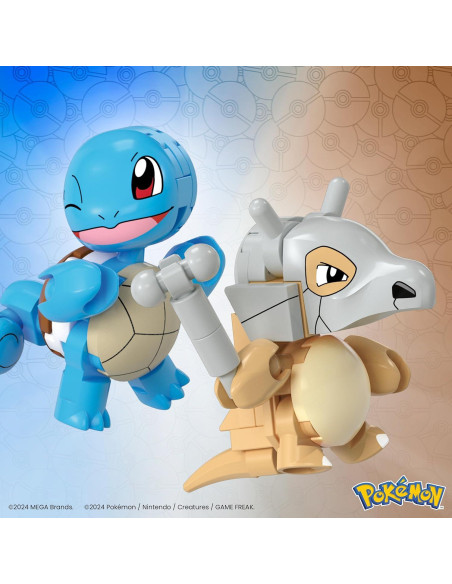 Juguetes de Construcción MEGA Pokémon Squirtle y Cubone 45 Piezas