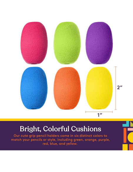 Agarraderas de Lápiz Ergonómicas Suministros Especiales - 6 Piezas