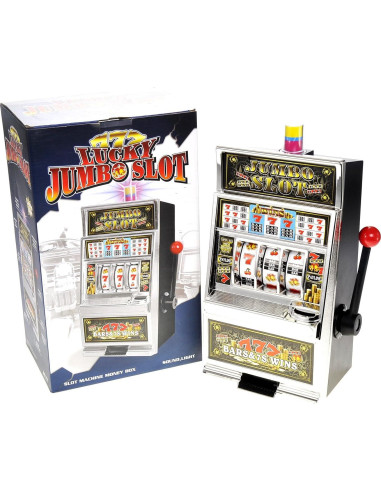 PowerTRC Máquina Tragamonedas Alcancía Jumbo 38 cm