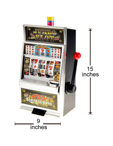 PowerTRC Máquina Tragamonedas Alcancía Jumbo 38 cm