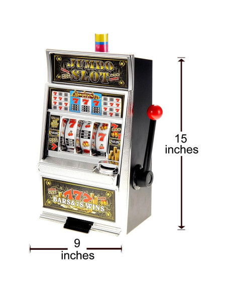 PowerTRC Máquina Tragamonedas Alcancía Jumbo 38 cm