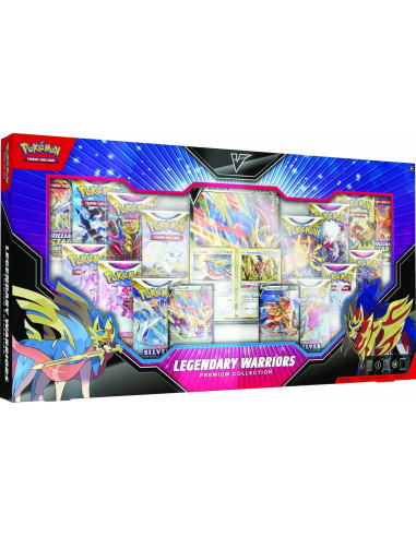 Caja Colección Premium Pokémon TCG Zacian Zamazenta 14 Paquetes