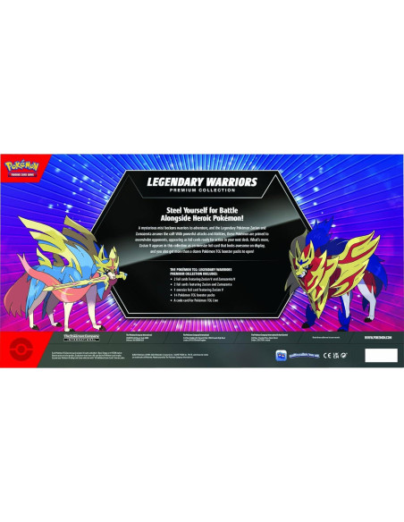 Caja Colección Premium Pokémon TCG Zacian Zamazenta 14 Paquetes Caja Colección Premium Pokémon TCG Zacian Zamazenta 14 Paquetes