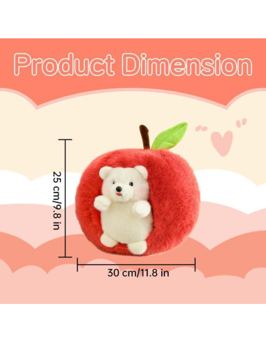 Juguete de Peluche Erizo YideOtmz 20x10x30 cm Desmontable