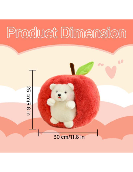 Juguete de Peluche Erizo YideOtmz 20x10x30 cm Desmontable