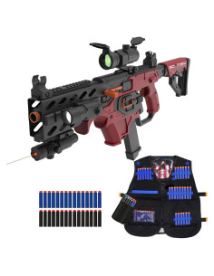 Rifle de francotirador automático SOFITEN con chaleco y 120 dardos