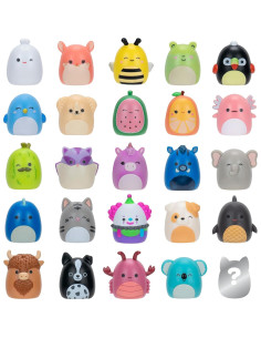 Paquete de 25 Mini-Squish-a-longs Jazwares 2.54 cm con Accesorios 2