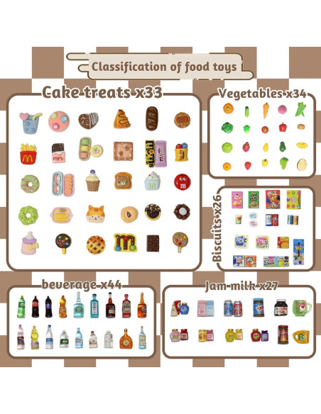 Juego de Carrito de Compras Mini Kimo 180 Piezas Educativo