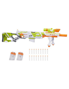 Blaster Nerf Modulus Longstrike CS-6 con Accesorios y 18 Dardos