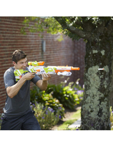 Blaster Nerf Modulus Longstrike CS-6 con Accesorios y 18 Dardos