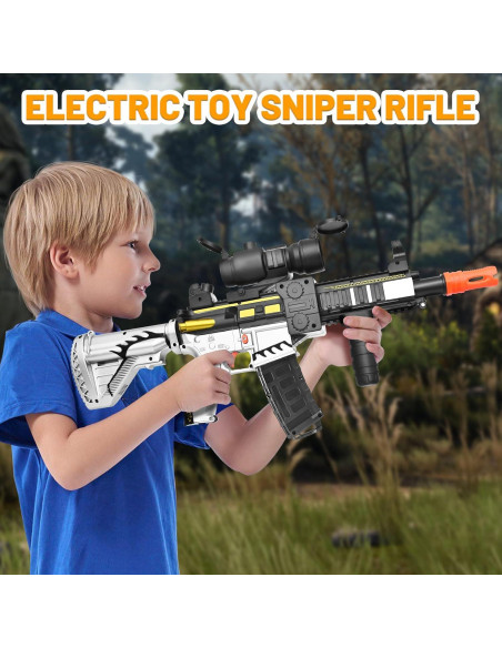 Rifle Francotirador Eléctrico PIXATA con 120 Dardos 55,88 cm Rifle Francotirador Eléctrico PIXATA con 120 Dardos 55,88 cm