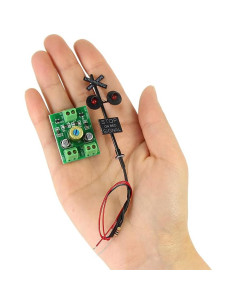 Señal de Cruce de Ferrocarril HO Evemodel JTD877RP LED 2