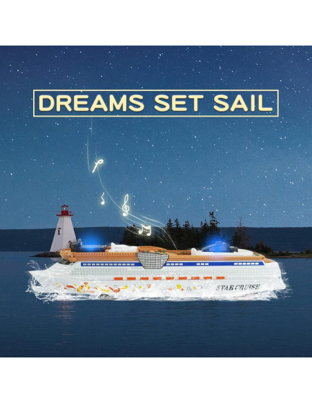 Barco de Crucero OTONOPI Juguete con Luz y Sonido 24.1cm