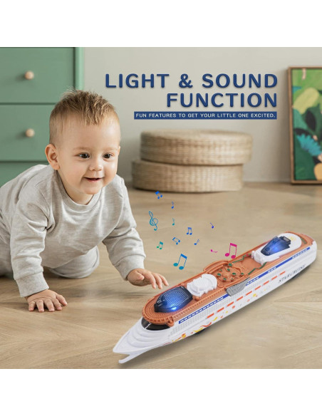 Barco de Crucero OTONOPI Juguete con Luz y Sonido 24.1cm