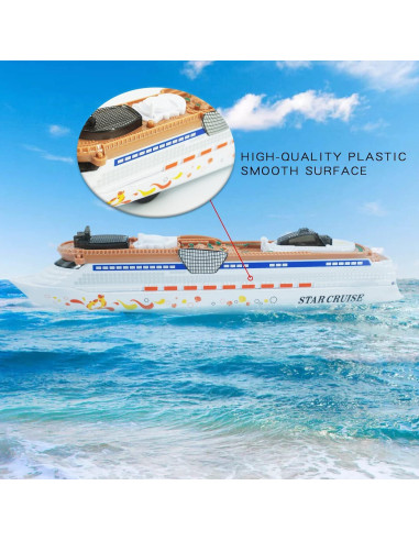 Barco de Crucero OTONOPI Juguete con Luz y Sonido 24.1cm