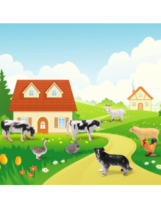 Figuras de Animales Realistas Sumind 16 Pcs Juguetes Educativos 2