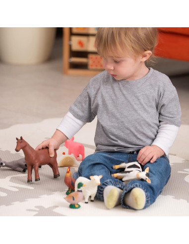 Juego de 8 Figuras de Animales de Granja Learning Minds
