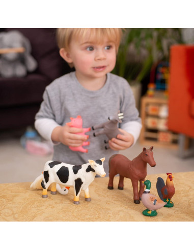 Juego de 8 Figuras de Animales de Granja Learning Minds