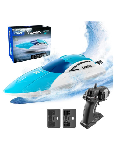 Barco RC 4DRC S4 Control Remoto 32 km/h 2 Baterías Azul