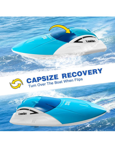 Barco RC 4DRC S4 Control Remoto 32 km/h 2 Baterías Azul