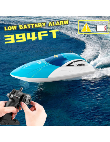 Barco RC 4DRC S4 Control Remoto 32 km/h 2 Baterías Azul