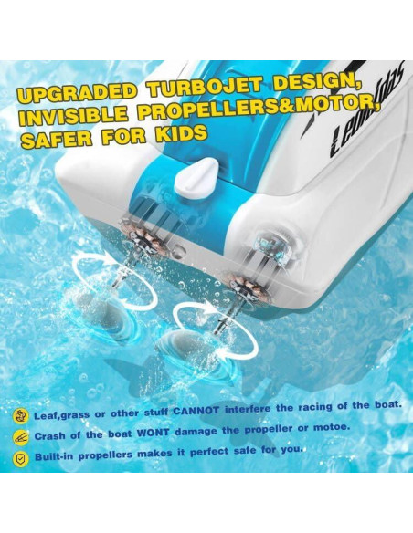 Barco RC 4DRC S4 Control Remoto 32 km/h 2 Baterías Azul