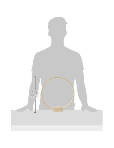 Aro de Acolchado Redondo Frank A. Edmunds 30.5 cm Madera Tilo