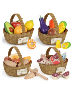 Juego de Comida de Madera Lehoo Castle para Niños 3-5 Años