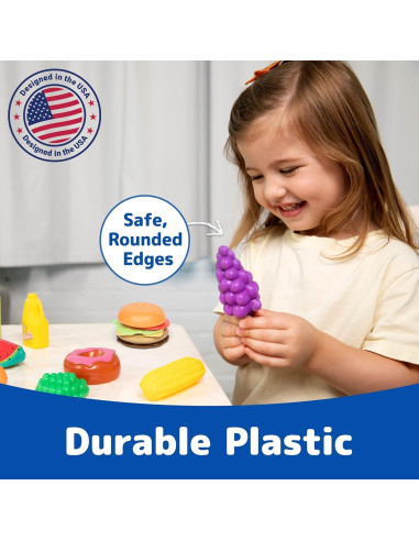 Set de Comida de Juguete Jaxojoy 122 Piezas Cocina Infantil