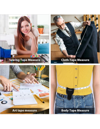 Cinta Métrica Corporal Dombbfye Retráctil 150cm Doble Escala