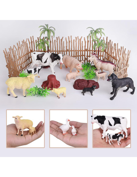 Set de 35 Juguetes de Animales de Granja EnAuRoL Set de 35 Juguetes de Animales de Granja EnAuRoL