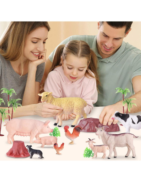 Set de 35 Juguetes de Animales de Granja EnAuRoL Set de 35 Juguetes de Animales de Granja EnAuRoL