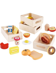 Juego de Comida de Madera KMTJT para Niños 1-3 Años 2