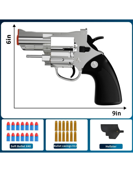 Revolver de Juguete Monochildoing con Balas Blandas 272g Revolver de Juguete Monochildoing con Balas Blandas 272g