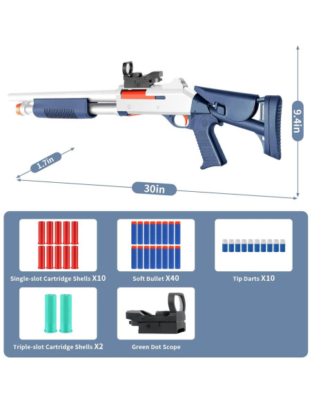 Pistola de Juguete Blaster de Espuma Ouzhimanxing 76 cm Pistola de Juguete Blaster de Espuma Ouzhimanxing 76 cm