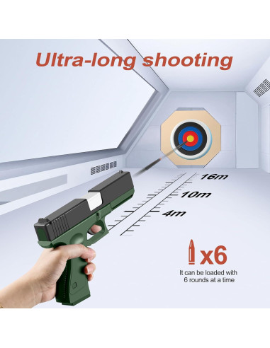 Pistola de Juguete Shushuzz con Balas Suaves y Casquillos