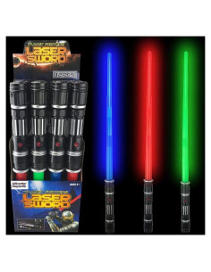 Juego de 12 Sables LED Liberty Imports - Espadas Retráctiles con Sonido