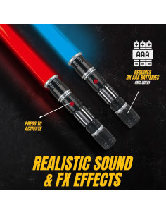 Juego de 12 Sables LED Liberty Imports - Espadas Retráctiles con Sonido 2