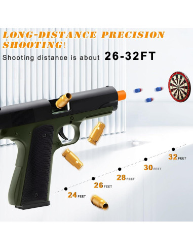 Pistola de Juguete Spcozgil con 50 Balas de Espuma EVA