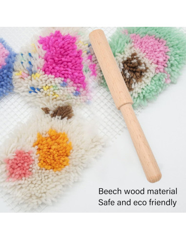 Cortador de Hilo de Madera Pssopp para Tapices y Alfombras