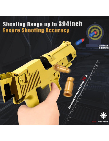 Pistola de Juguete Nogevo con Balas Blandas y Casquillos