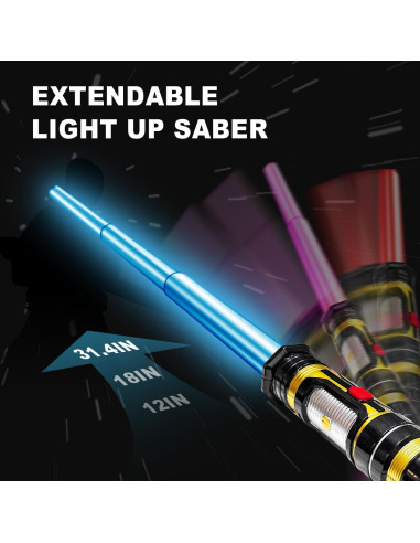 Sables LED Iluminados SAIYUE Paquete de 2 para Niños y Adultos