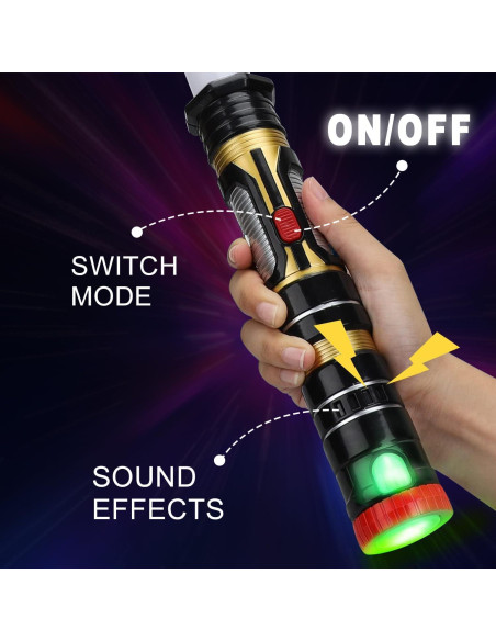 Sables LED Iluminados SAIYUE Paquete de 2 para Niños y Adultos