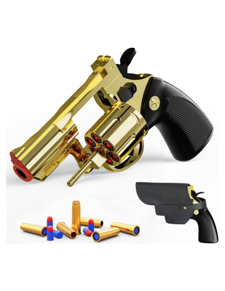 Revolver de Juguete Monochildoing con Funda Dorada 295g Revolver de Juguete Monochildoing con Funda Dorada 295g