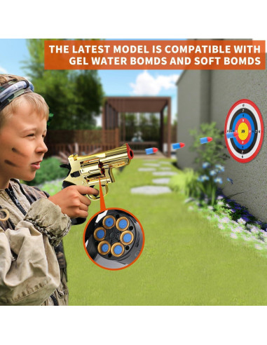 Revolver de Juguete Monochildoing con Funda Dorada 295g